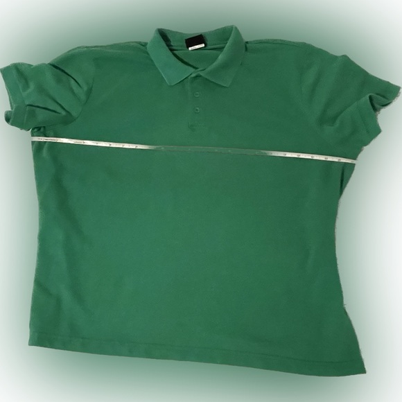 Kelley Green Collar 3 Button Shirt, High School Uniform Shirt, Juniors Polo - Picture 4 of 9